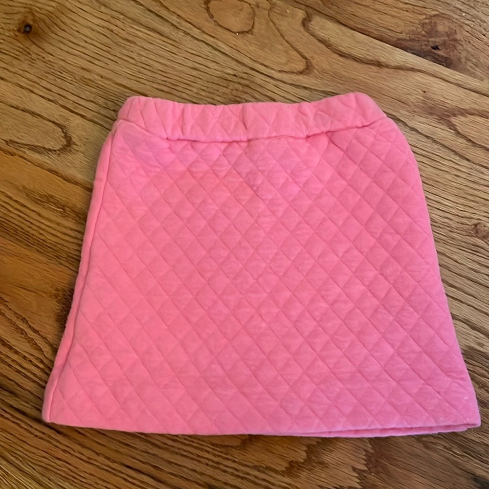 Bisby girls size 7 quilted hot pink skirt